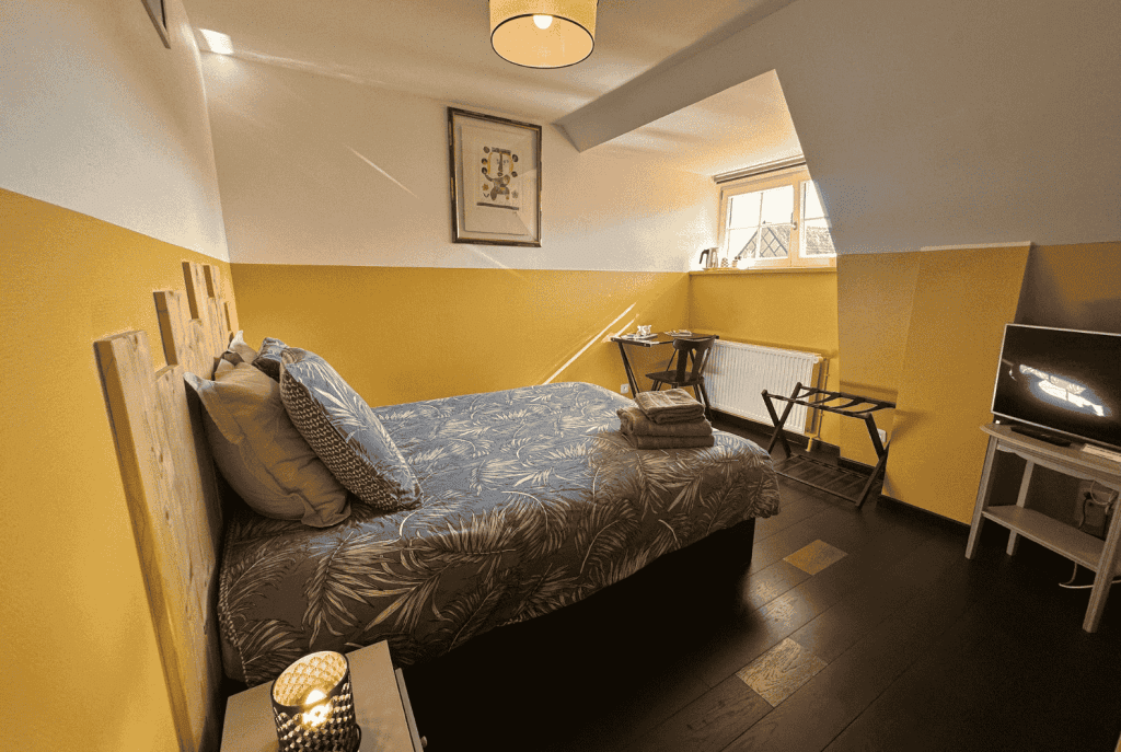 Les Cigognes de Rosheim - Chambre d'hôte la Cigogne Jaune - Vue de la chambre