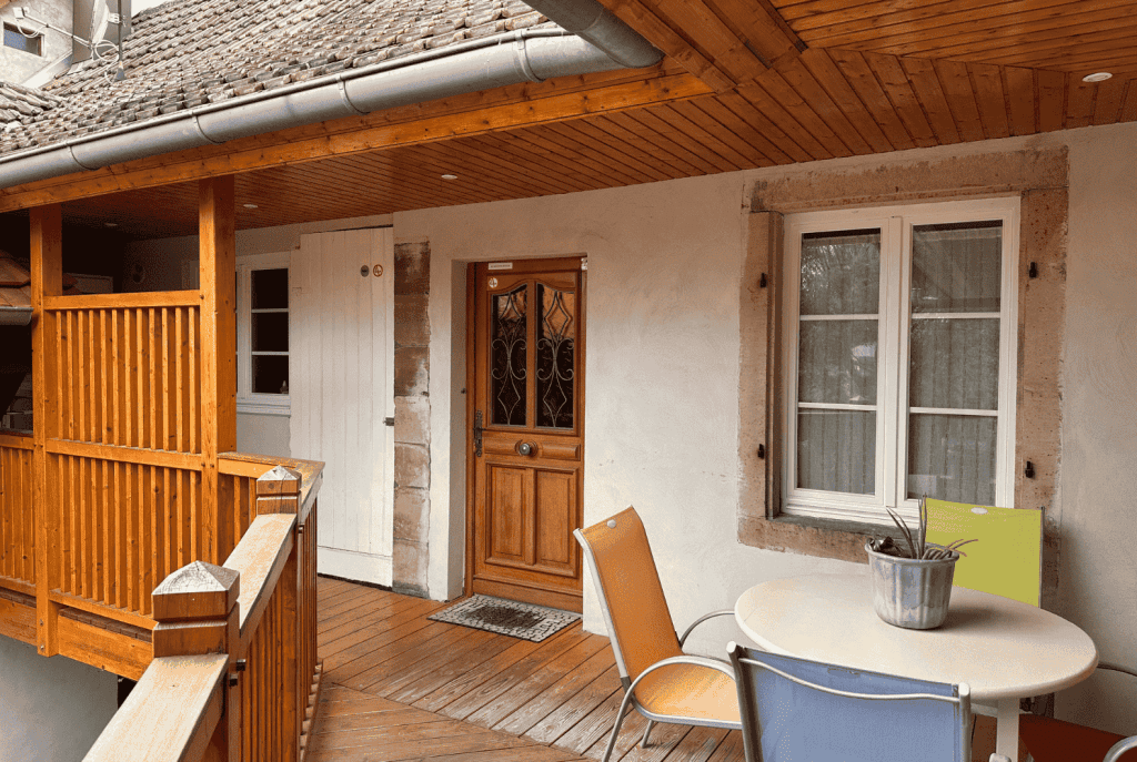 Les Cigognes de Rosheim - Gîte la Cigogne Rouge - Terrasse