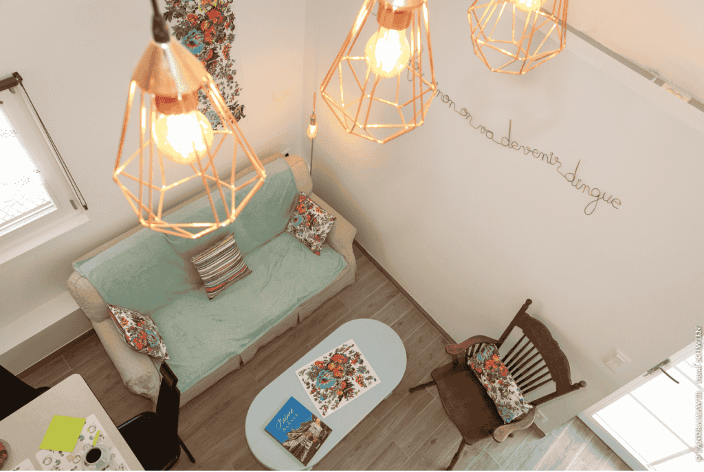 Les Cigognes de Rosheim - Gîte la Cigogne Verte - Salon